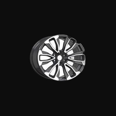 Alloy Wheel R22x9J  6X139.7  ET  24  78.1  B1718  Black Polished (MB)  For 4X4