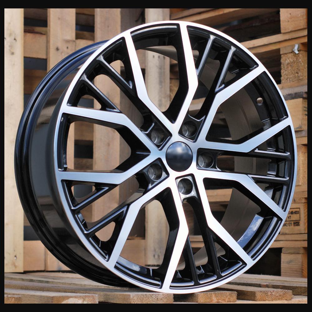 Alloy Wheel R18x7.5J  5X112  ET  45  57.1  BK713  (FBX461)  Black Polished (MB)  For VW  (Z7)  (HYBRID FORGED)