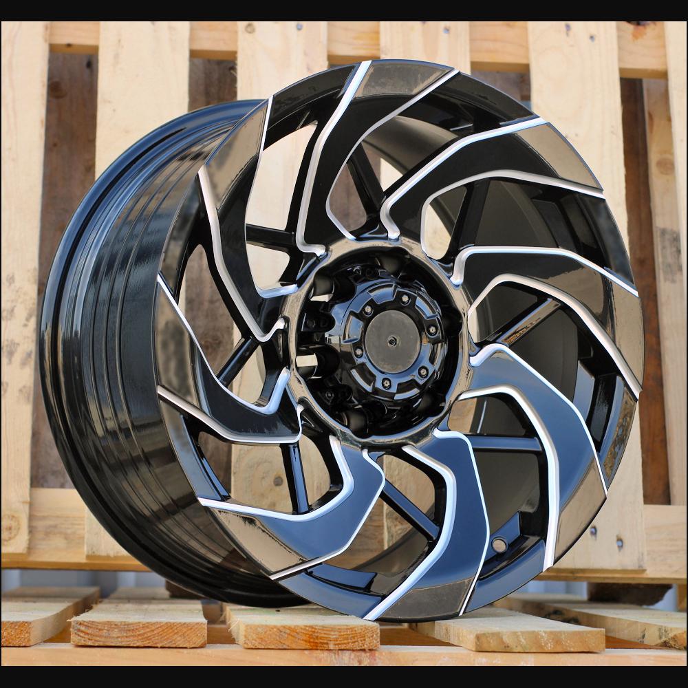 Alloy Wheel R17x9J  6X139.7  ET  0  110.1  FBX350  Black+Milling (BLML)  For 4X4  (M)  (HYBRID FORGED)