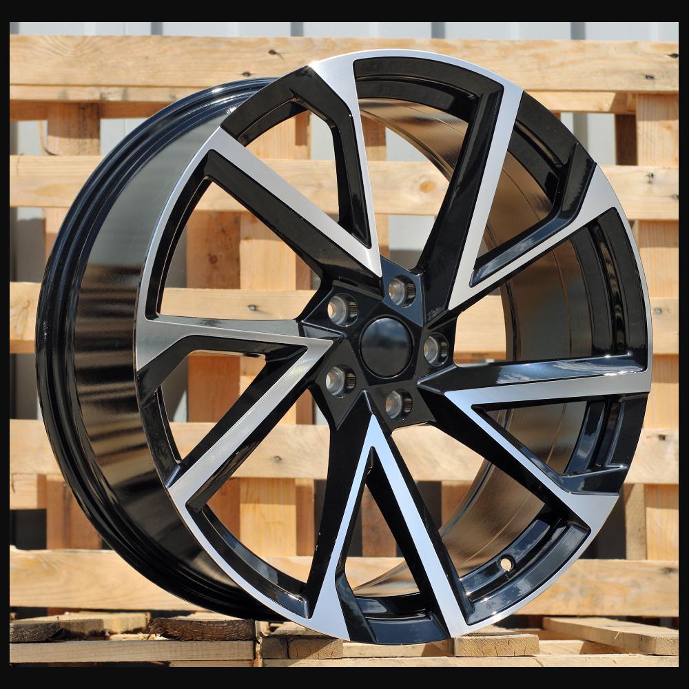 Alloy Wheel R17x7J  5X112  ET  46  57.1  FE181  (BK5804)  Black Polished (MB)  For SKODA  (L3+R)