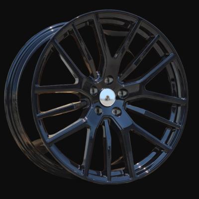 Alloy Wheel R21x10.5J  5X114.3  ET  42  67.1  H3022  (FB0312)  Black (BL)  For MASER  (K7)  (FORGED Maserati (Rear+Front))