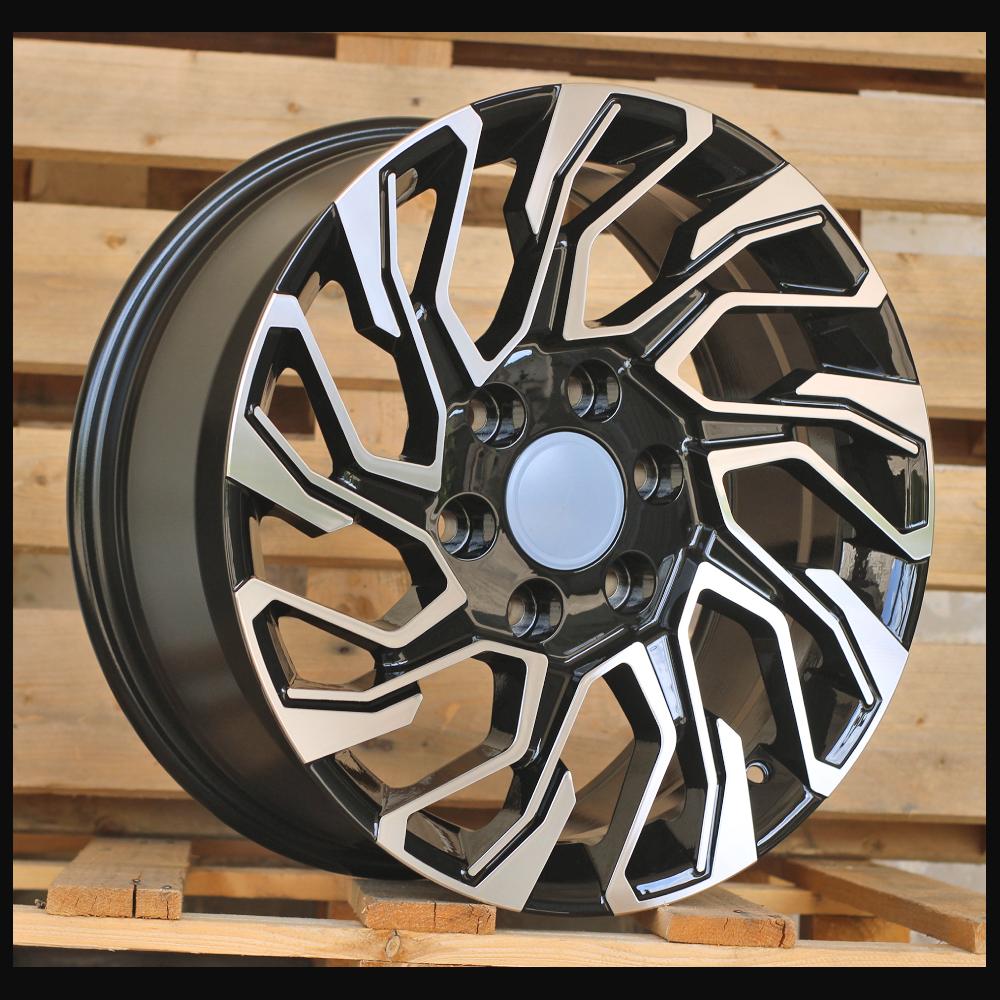 Alloy Wheel R20x8.5J  6X139.7  ET  25  106.1  H964F  Black Polished (MB)  For TOYOT  (Z6)  (HYBRID FORGED)