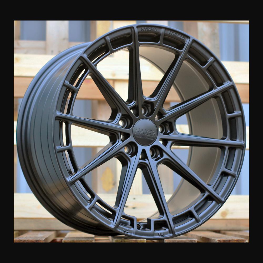 Alloy Wheel R20x9J  5X112  ET  30  66.5  HX019F  (F9793)  Black Half Matt (BLHM)  For HAXER  (Z5)  (HYBRID FORGED New Design)