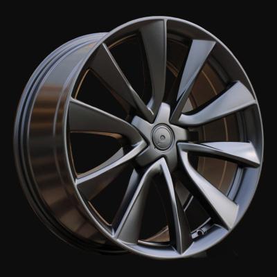 Alloy Wheel R18x8.5J  5X114.3  ET  40  64.1  B2046  (F8675)  Black Half Matt (BLHM)  For TESLA  (M)  (HYBRID FORGED Model 3)
