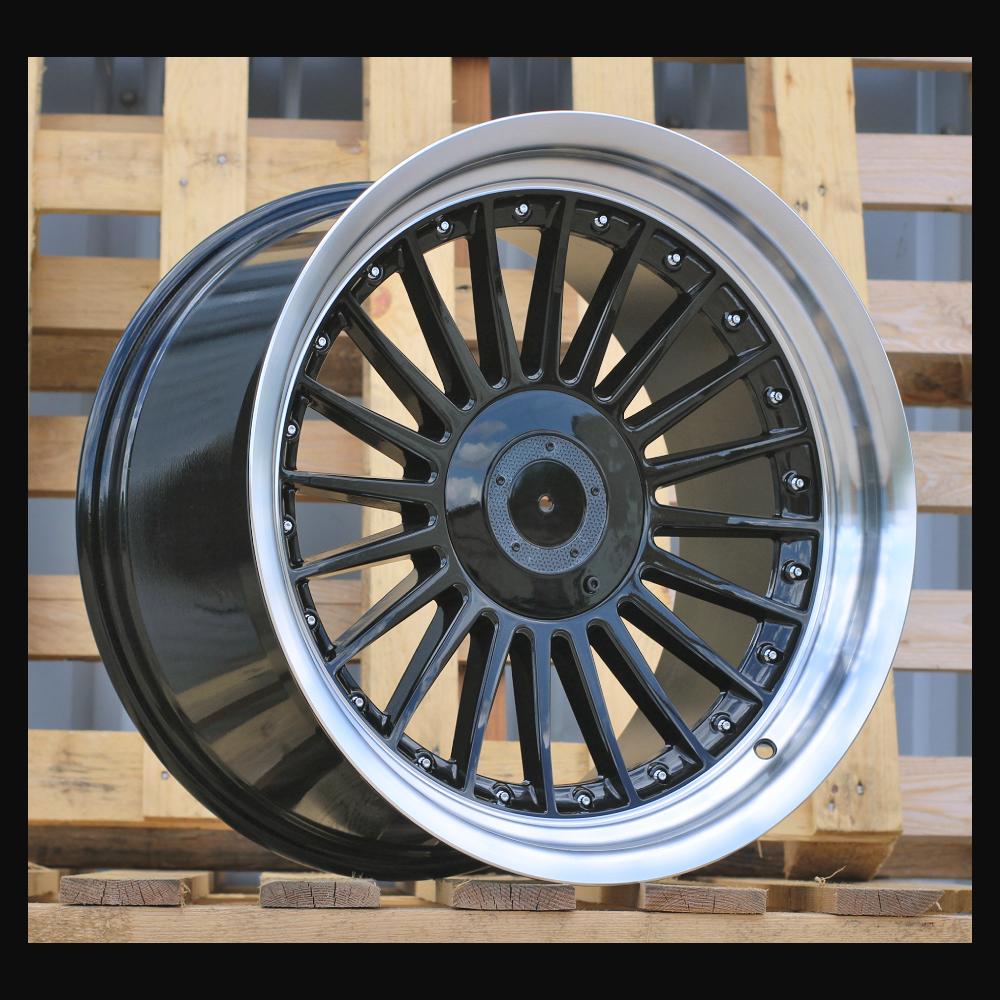 Alloy Wheel R18x10J  5X120  ET  15  74.1  B1803  Black+Polished Lip (BLPL)  For BMW  (Z6)  (ALPINA Style Rear+Front)