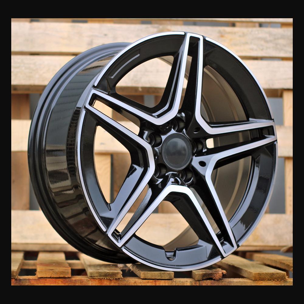 Alloy Wheel R19x8.5J  5X112  ET  40  66.6  FBX142  Black Polished (MB)  For MER  (Z6+M)  (HYBRID FORGED Rear+Front)