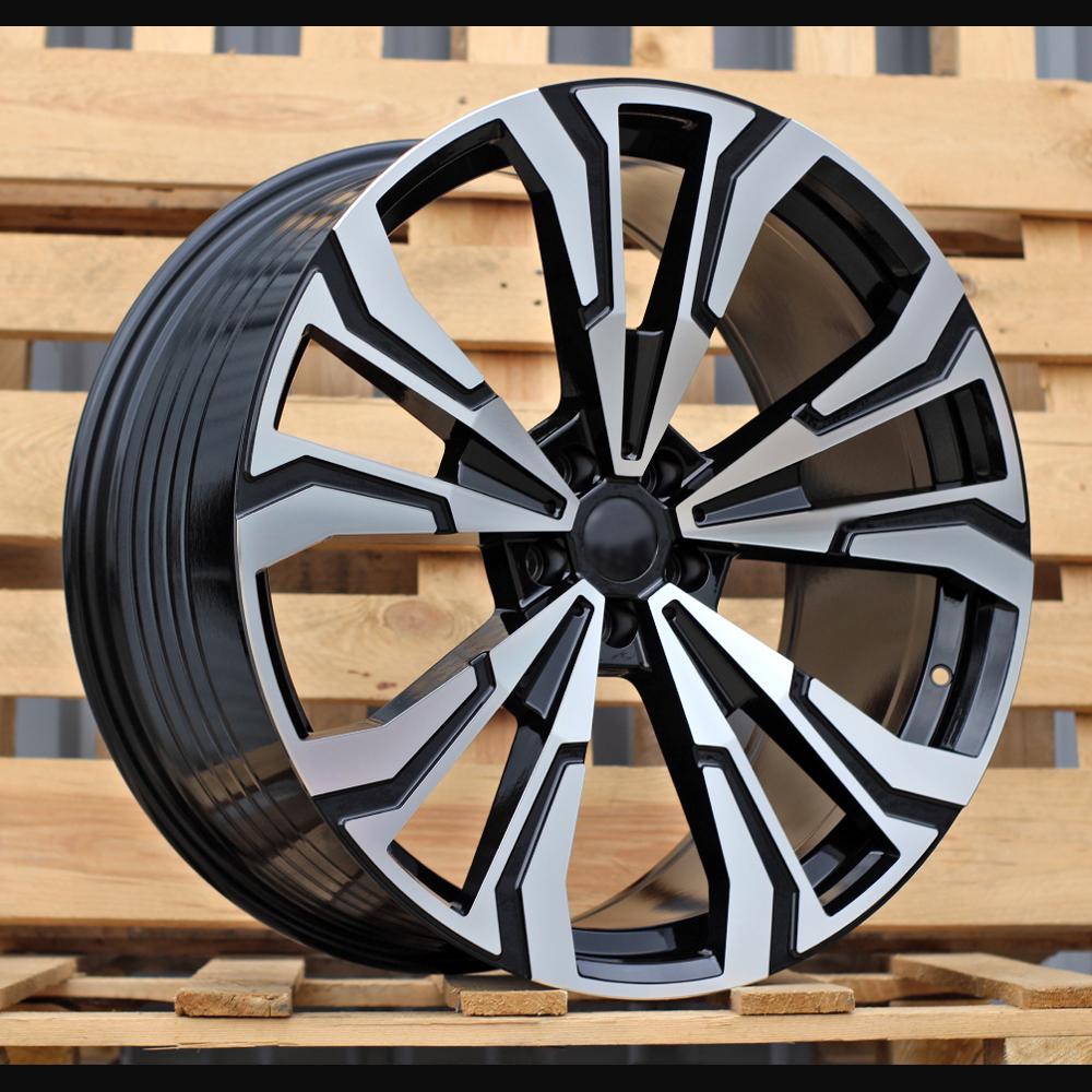 Alloy Wheel R22x9.5J  5X112  ET  32  66.6  FBX307  Black Polished (MB)  For BMW  (Z5)  (HYBRID FORGED New X7 Rear+Front)