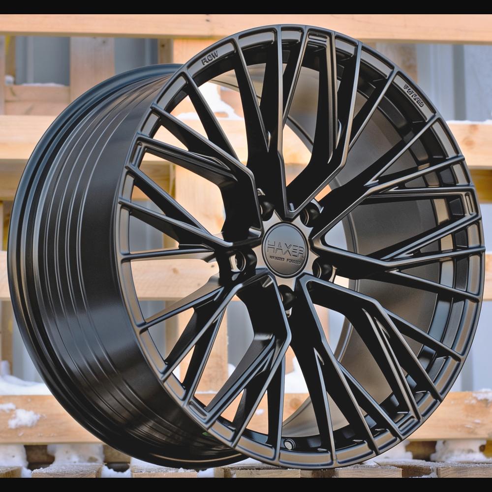 Alloy Wheel R18x8J  5X112  ET  40  66.6  HX024F  (F829)  Black Half Matt (BLHM)  For HAXER  (M)  (HYBRID FORGED New Model)