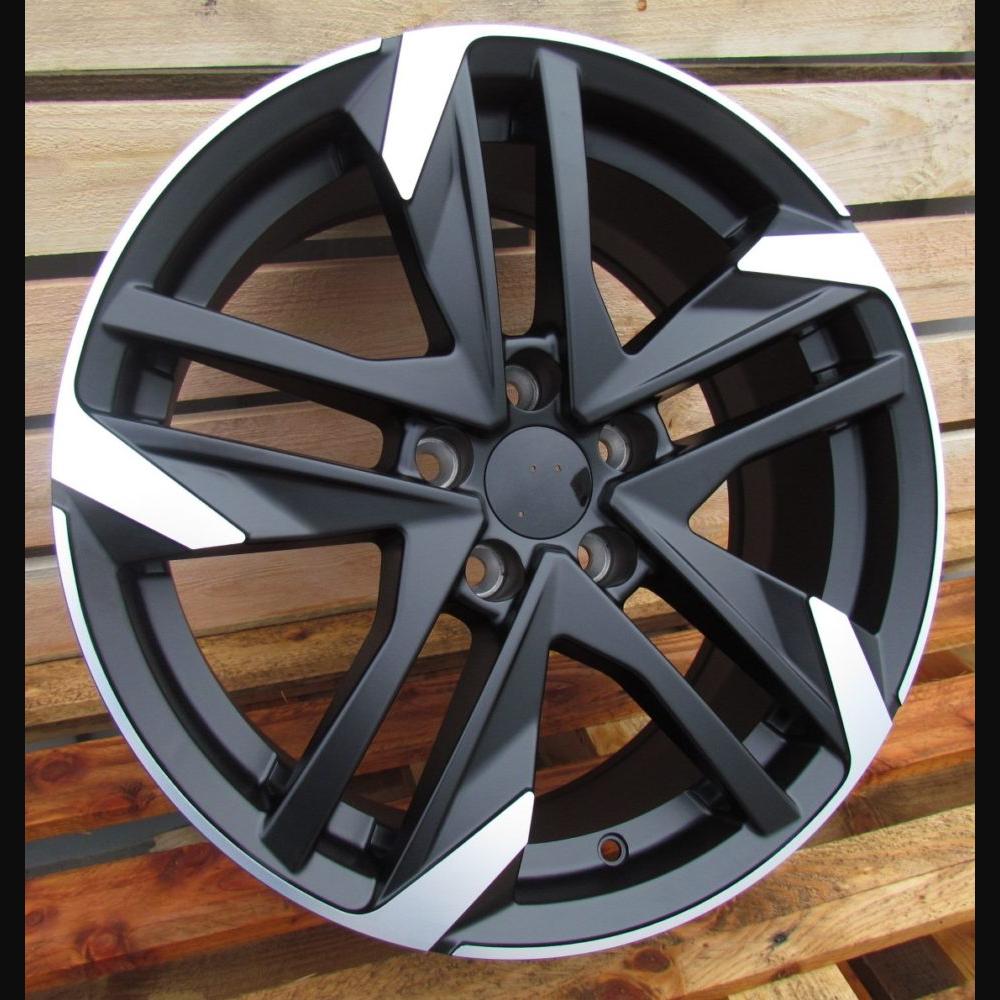 Alloy Wheel R17x7.5J  5X108  ET  44  65.1  XE170  (BK5788)  Black Polished Half Matt (MBHM)  For PEUG  (L6+Z4)
