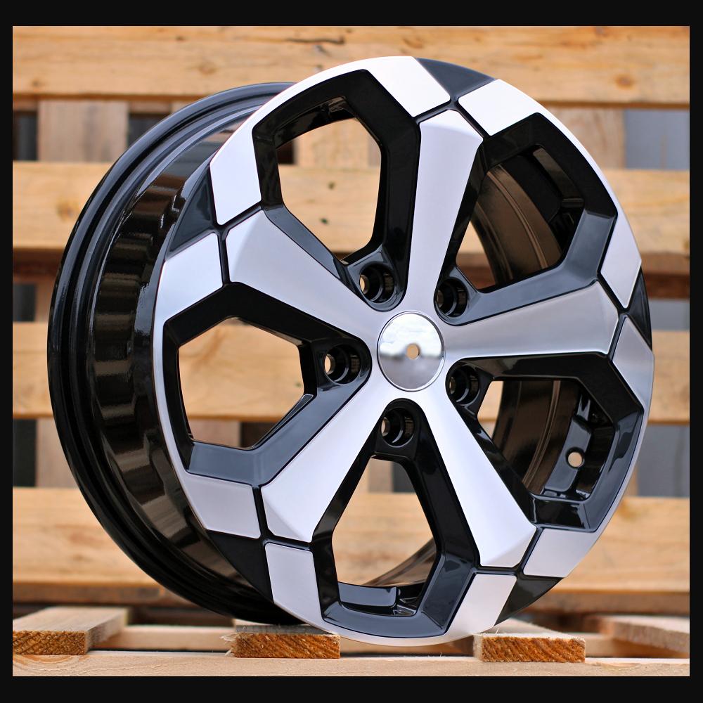 Alloy Wheel R16x6.5J  5X114.3  ET  33  66.1  Y1274  Black Polished (MB)  For DACIA  (K2+P+R)  (NEW Model)
