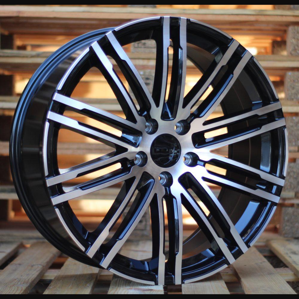 Alloy Wheel R21x10J  5X112  ET  19  66.5  B1026  (LU1293)  Black Polished (MB)  For PORCH  (K4+P1+Z6)  (REAR+FRONT)
