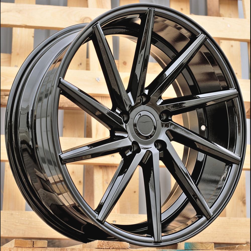 Alloy Wheel R18x8J  5X110  ET  33  65.1  B1058  Black (BL)  For RACIN  (P2)  (Left side)
