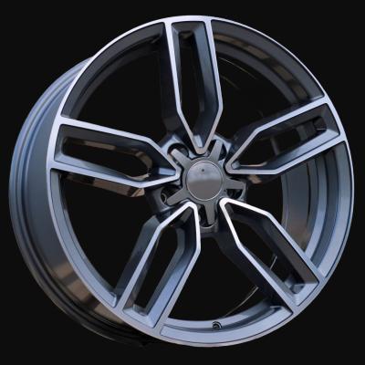 Alloy Wheel R19x8J  5X112  ET  35  66.5  BK916  Grey Polished+Powder Coating (MGPC)  For AUD  (P)