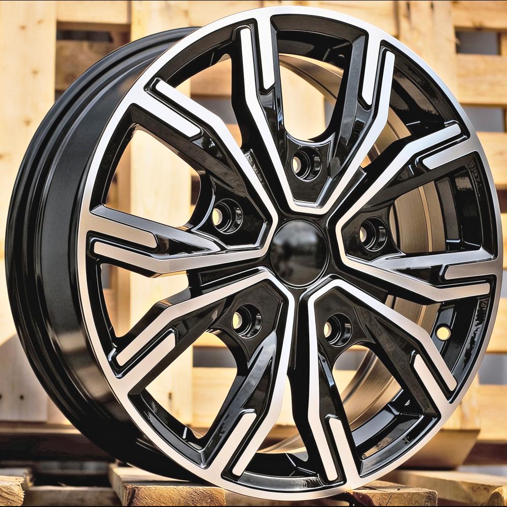 Alloy Wheel R16x6.5J  5X108  ET  45  65.1  6408  Black Polished (MB)  For RACIN  (K8)  (HYBRID FORGED 4X4(max 1250kg))