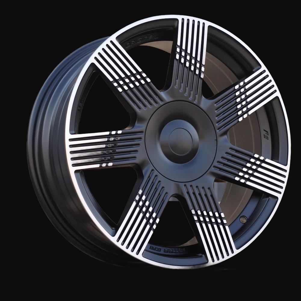 Alloy Wheel R16x6.5J  4X98  ET  35  58.1  YF7074  Black Polished Half Matt (MBHM)  For FIAT  (Z3)  (HYBRID FORGED)