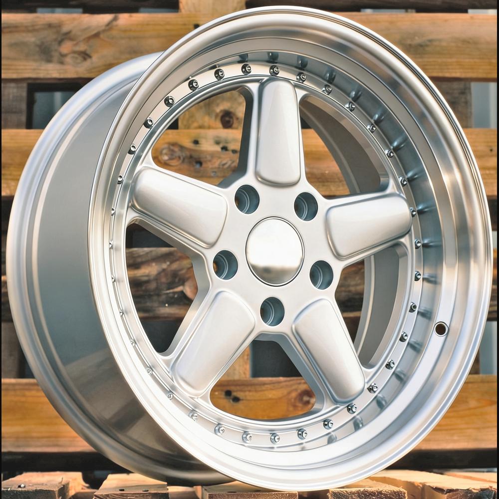 Alloy Wheel R17x7.5J  4X100  ET  30  57.1  7961F  Silver+Polished Lip (SP)  For RACIN  (Z3)  (AC Schnitzer Style For BMW)
