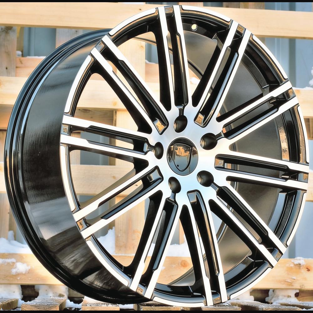 Alloy Wheel R21x9J  5X112  ET  26  66.5  B1026  (LU1293)  Black Polished (MB)  For PORCH  (P1+Z6)  (REAR+FRONT)