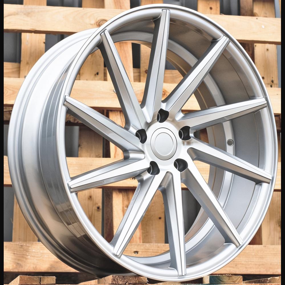 Alloy Wheel R19x8.5J  5X112  ET  26  66.5  B1058  Machined Silver (MS)  For RACIN  (Z7)  (LEFT SIDE (Style Vossen))