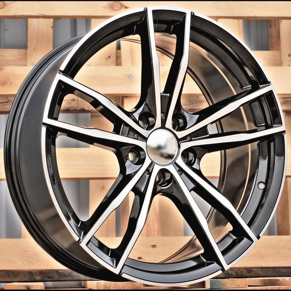 Alloy Wheel R18x8J  5X112  ET  27  66.6  A5588  Black Polished (MB)  For BMW  (P)  (Rear+Front)