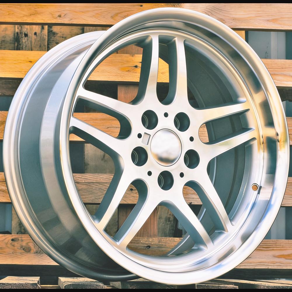 Alloy Wheel R18x9.5J  5X120  ET  20  74.1  A5913  Silver+Polished Lip (SP)  For BMW  (P)  (Rear+Front)