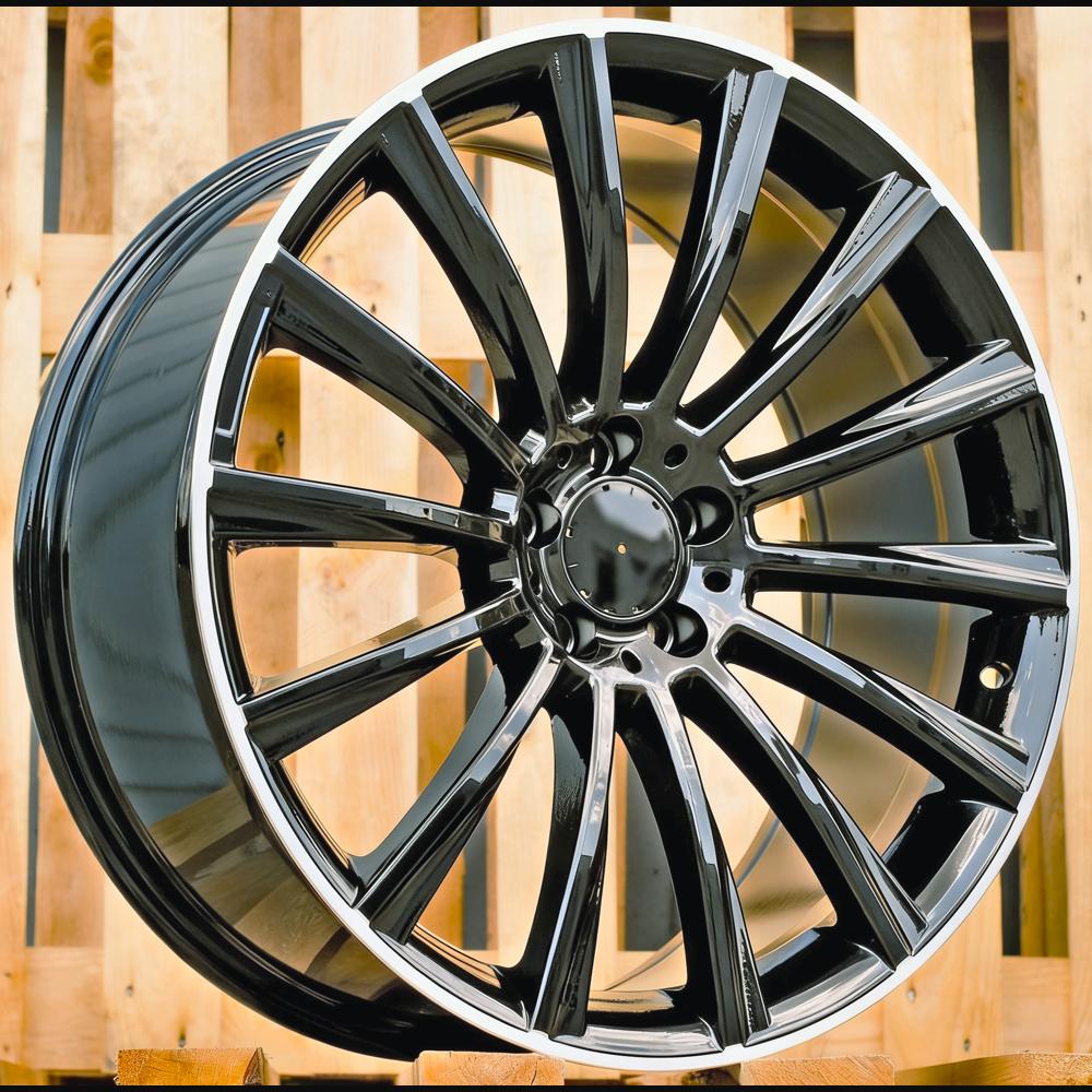 Alloy Wheel R17x7.5J  5X112  ET  45  66.6  B1048  (XFA25)  Black+Polished Lip (BLPL)  For MER  (R+P2)