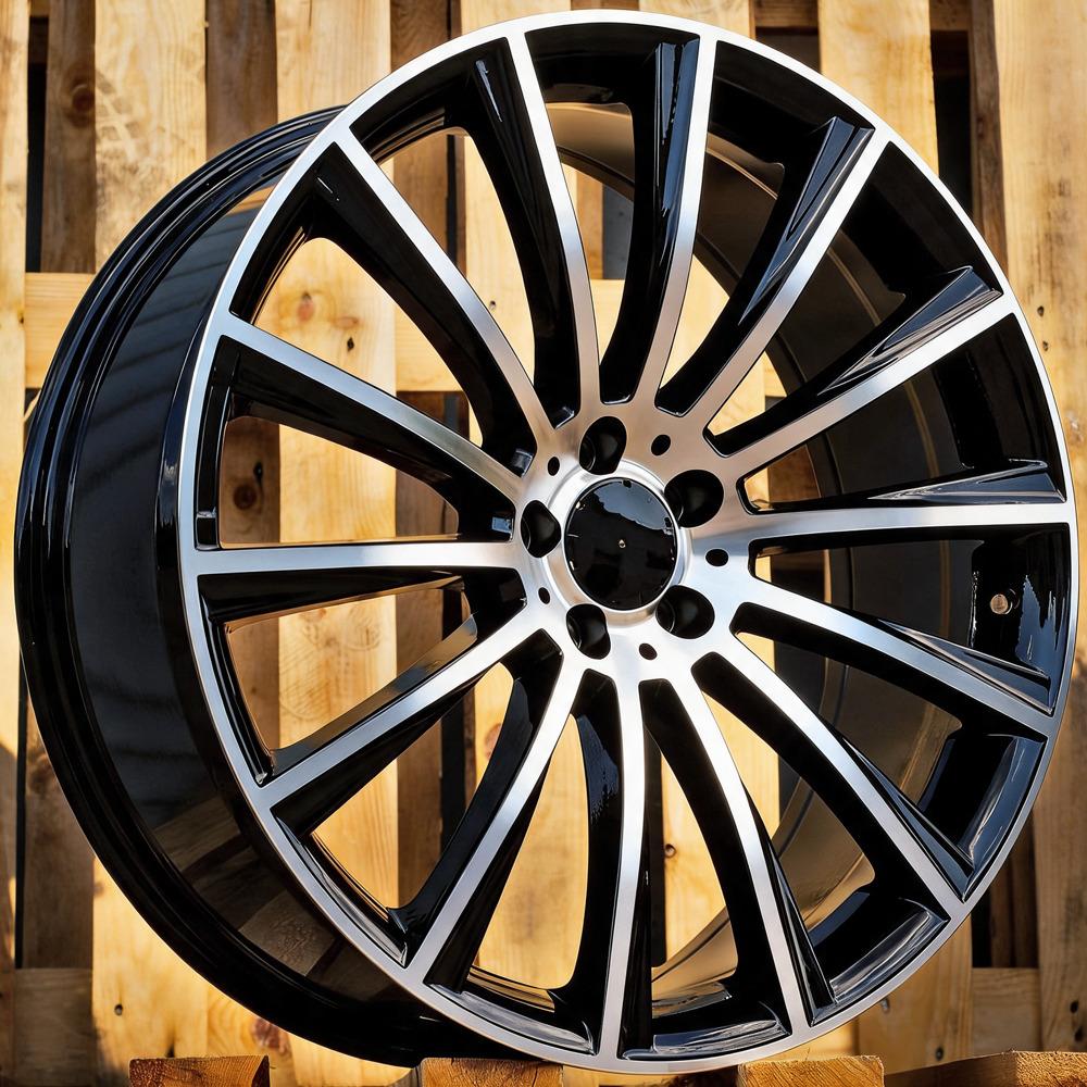 Alloy Wheel R20x9.5J  5X112  ET  43  66.6  B1048  (FBX125)  Black Polished (MB)  For MER  (M)  (HYBRID FORGED Front+Rear)