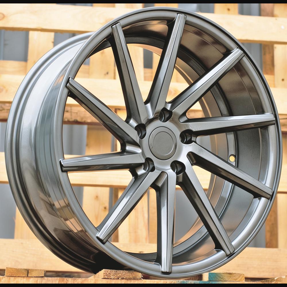 Alloy Wheel R20x10J  5X120  ET  40  72.6  B1058  Grey (GR)  For RACIN  (P+K4)  ((AKC 90 Eur) Style Vossen)