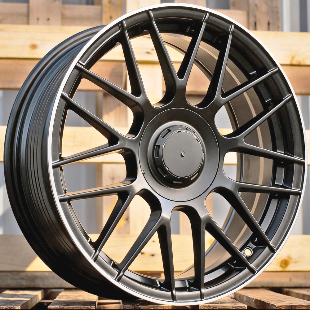 Alloy Wheel R19x8.5J  5X112  ET  38  66.6  B1258  Black Half Matt+Polished Lip (BLHMPL)  For MER  (Z6+Z1+Z2)  (Rear+Front)