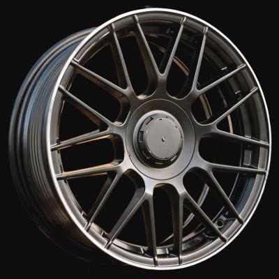 Alloy Wheel R19x8.5J  5X112  ET  38  66.6  B1258  Black Half Matt+Polished Lip (BLHMPL)  For MER  (Z6+Z1+Z2)  (Rear+Front)