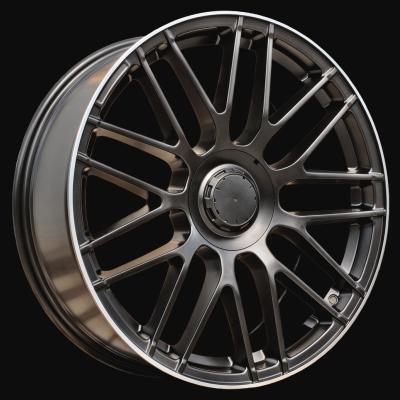 Alloy Wheel R18x9J  5X112  ET  50  66.6  B1268  Black Half Matt+Polished Lip (BLHMPL)  For MER  (P+Z1)  (Rear+Front)