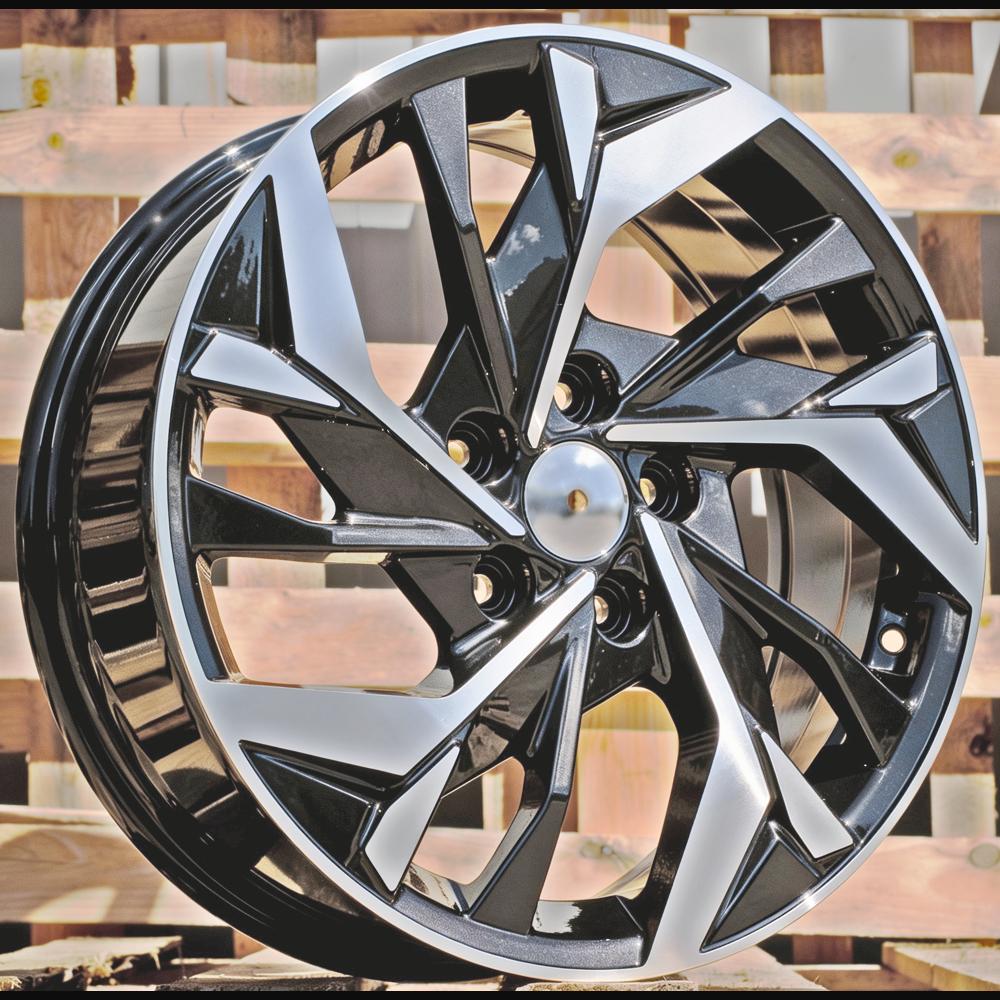Alloy Wheel R17x6.5J  5X114.3  ET  48  67.1  B1953  (Y1225)  Black Polished (MB)  For HYUND  (R)