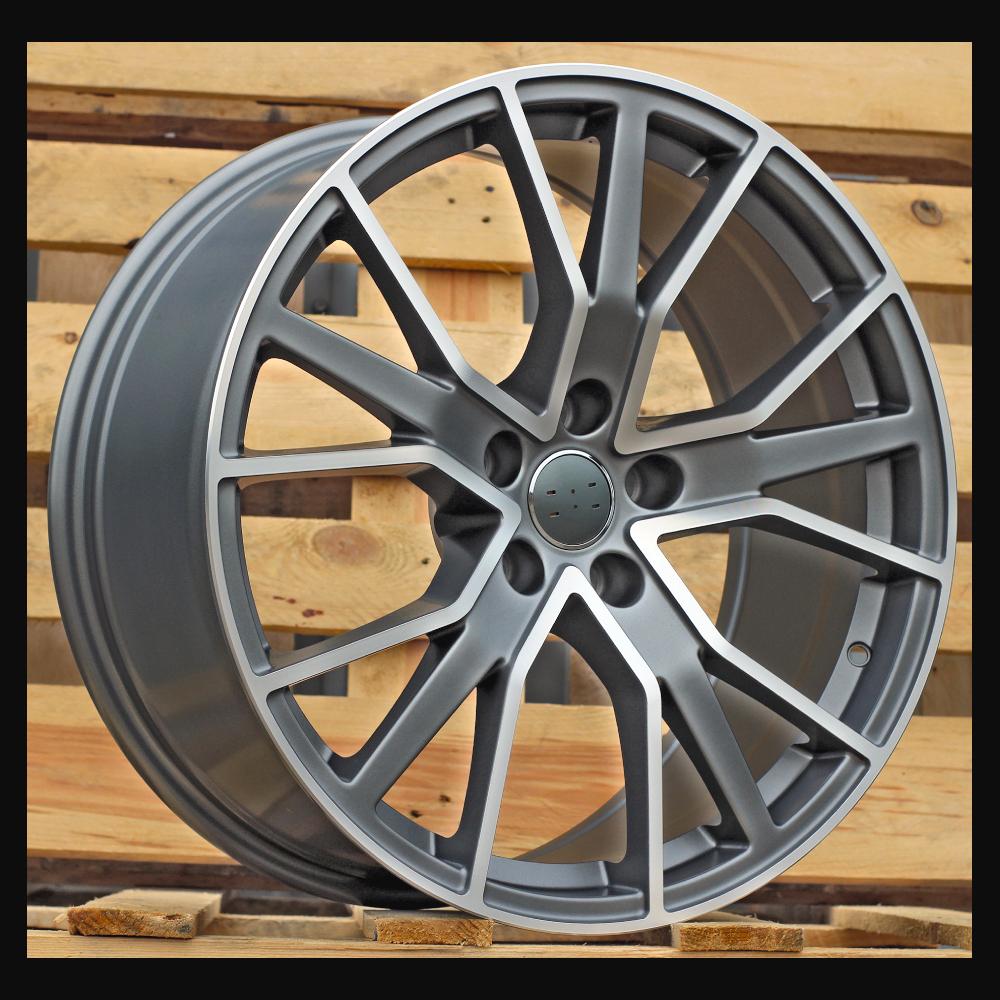 Alloy Wheel R18x8J  5X112  ET  35  66.5  B5131  (FBX133)  Grey Polished Half Matt (MGHM)  For AUD  (Z5+A)  (HYBRID FORGED)