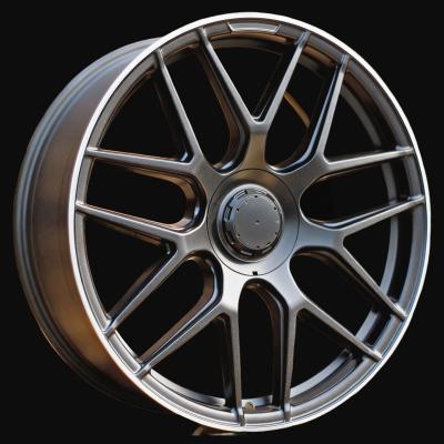 Alloy Wheel R21x8.5J  5X112  ET  35  66.6  B5318  Black Half Matt+Polished Lip (BLHMPL)  For MER  (K4+P)  (Rear+Front)