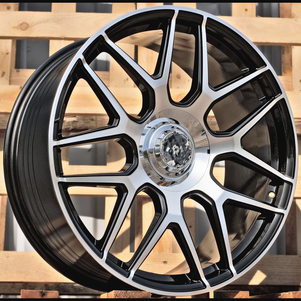 Alloy Wheel R21x10J  5X112  ET  44  66.6  B5318  (FBX491)  Black Polished (MB)  For MER  (Z6)  (HYBRID FORGED Rear+Front)