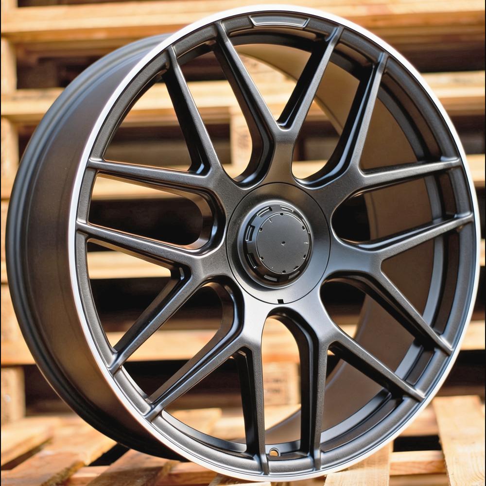 Alloy Wheel R22x10J  5X130  ET  36  84.1  B5318  (FBX491)  Black Half Matt+Polished Lip (BLHMPL)  For MER  (S)  (HYBRID FORGED)
