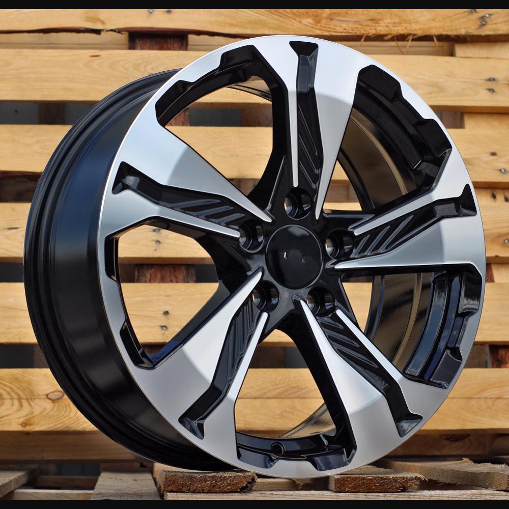 Alloy Wheel R17x7.5J  5X114.3  ET  45  64.1  B5520  Black Polished (MB)  For HOND  (L1)
