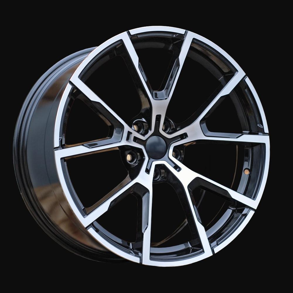 Alloy Wheel R19x8J  5X112  ET  27  66.6  B5601  Black Polished (MB)  For BMW  (P)  (Rear+Front)