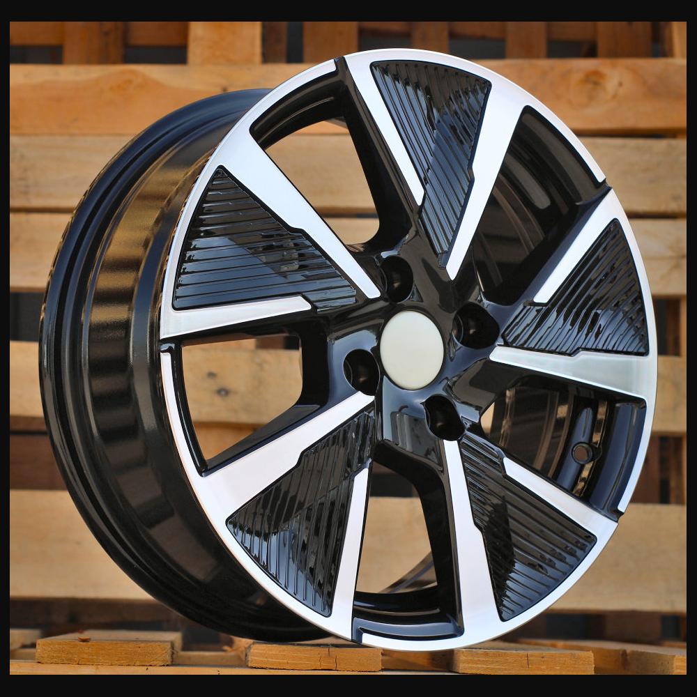 Alloy Wheel R17x7J  4X108  ET  32  65.1  B5906F  Black Polished (MB)  For PEUG  (Z4)  (Full Spokes)