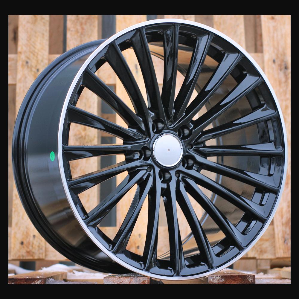 Alloy Wheel R18x8J  5X112  ET  40  66.6  B5909  (FBX149)  Black+Polished Lip (BLPL)  For MER  (P2)  (HYBRID FORGED)
