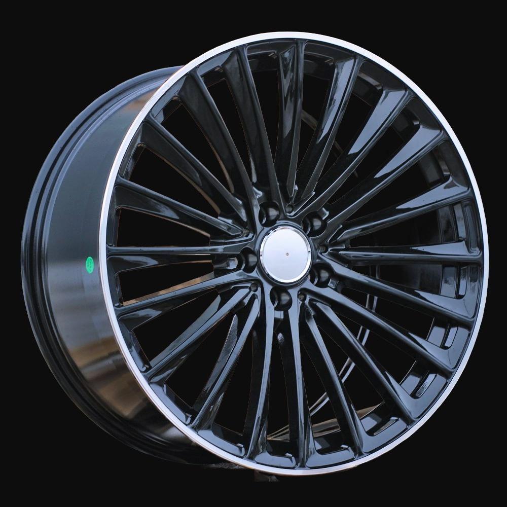 Alloy Wheel R18x8J  5X112  ET  40  66.6  B5909  (FBX149/FL039)  Black+Polished Lip (BLPL)  For MER  (P2)  (HYBRID FORGED)