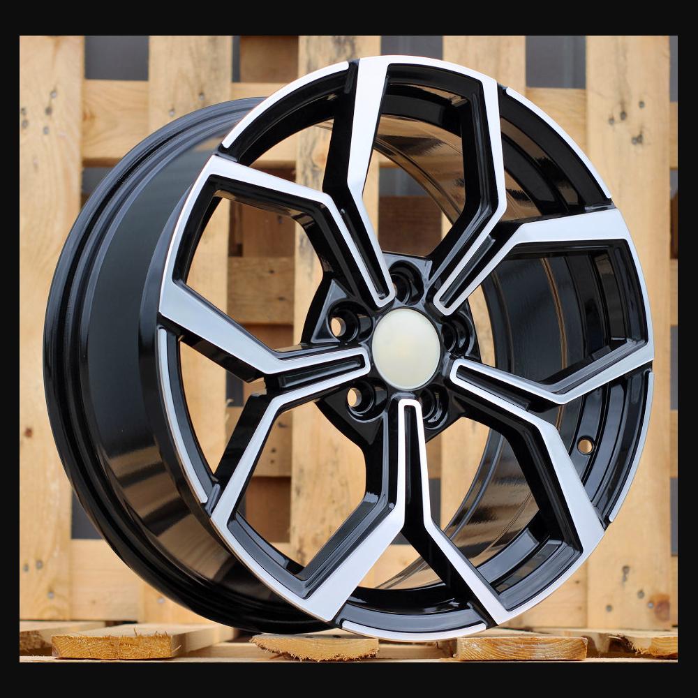 Alloy Wheel R16x6.5J  5X100  ET  45  57.1  B5952  (IN5563)  Black Polished (MB)  For VW  (P2+Z5)