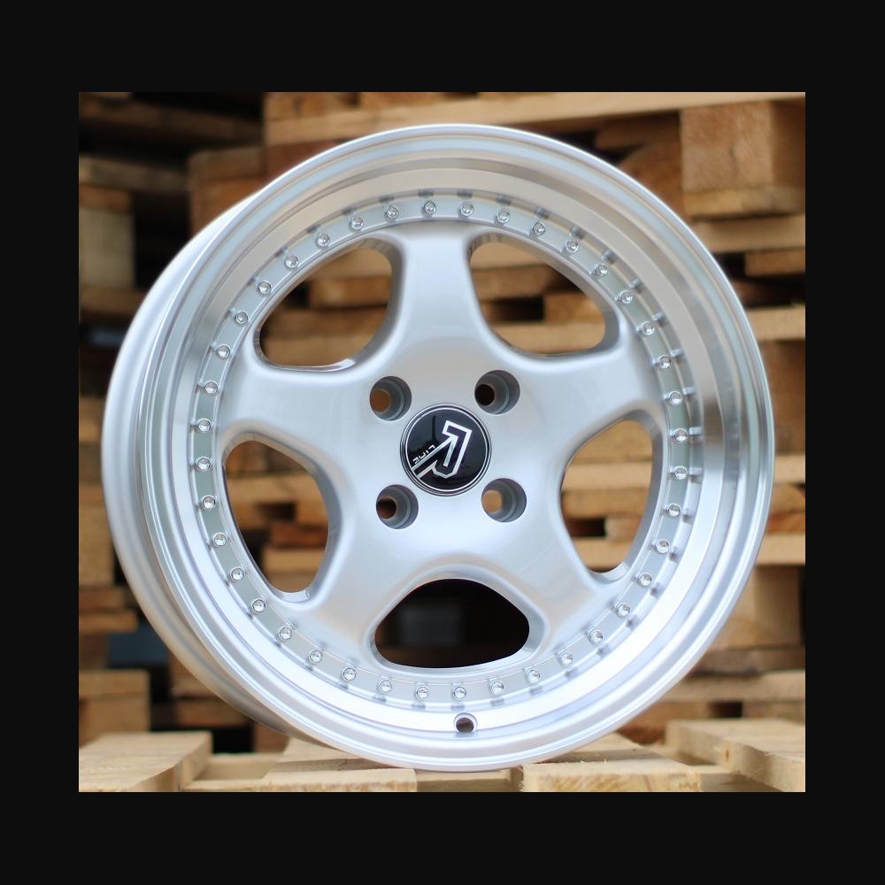 Alloy Wheel R14x7J  4X100  ET  20  67.1  BK660  Silver+Polished Lip (SP)  For BMW  (R)