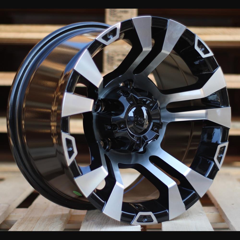 Jante R15x8J  5X139.7  ET  M13  110.1  BK859  Black Polished (MB)  For 4X4  (R)