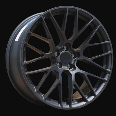 Alloy Wheel R21x10J  5X112  ET  19  66.5  BK998  (CQRGW1022)  Black Matt (BM)  For PORCH  (K3)  (FORGED (Rear+Front))