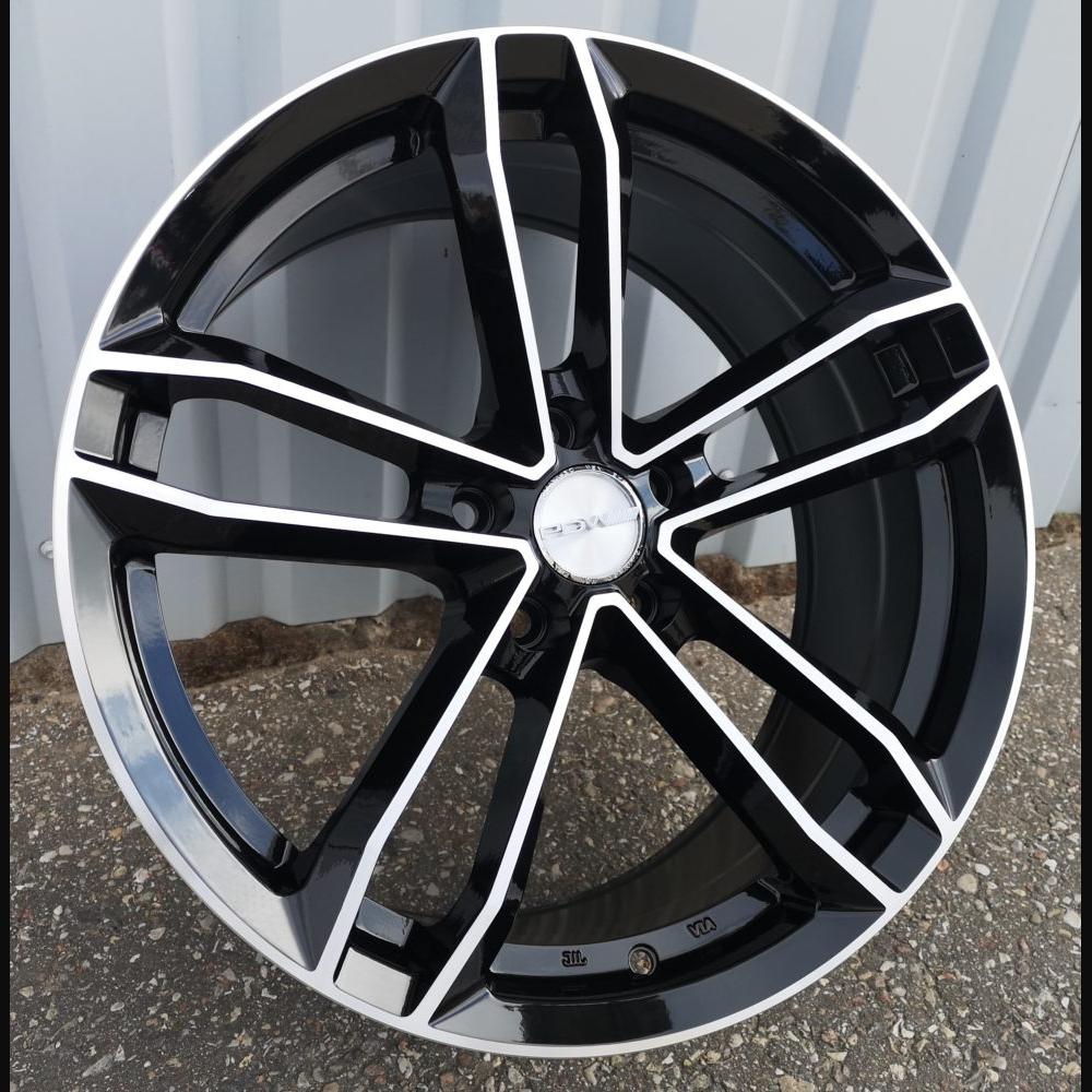 Alloy Wheel R18x8J  5X100  ET  40  73.1  D5276  Black Polished (MB)  For RACIN  (K4)  ((AKC 85 Eur) Style PDW)