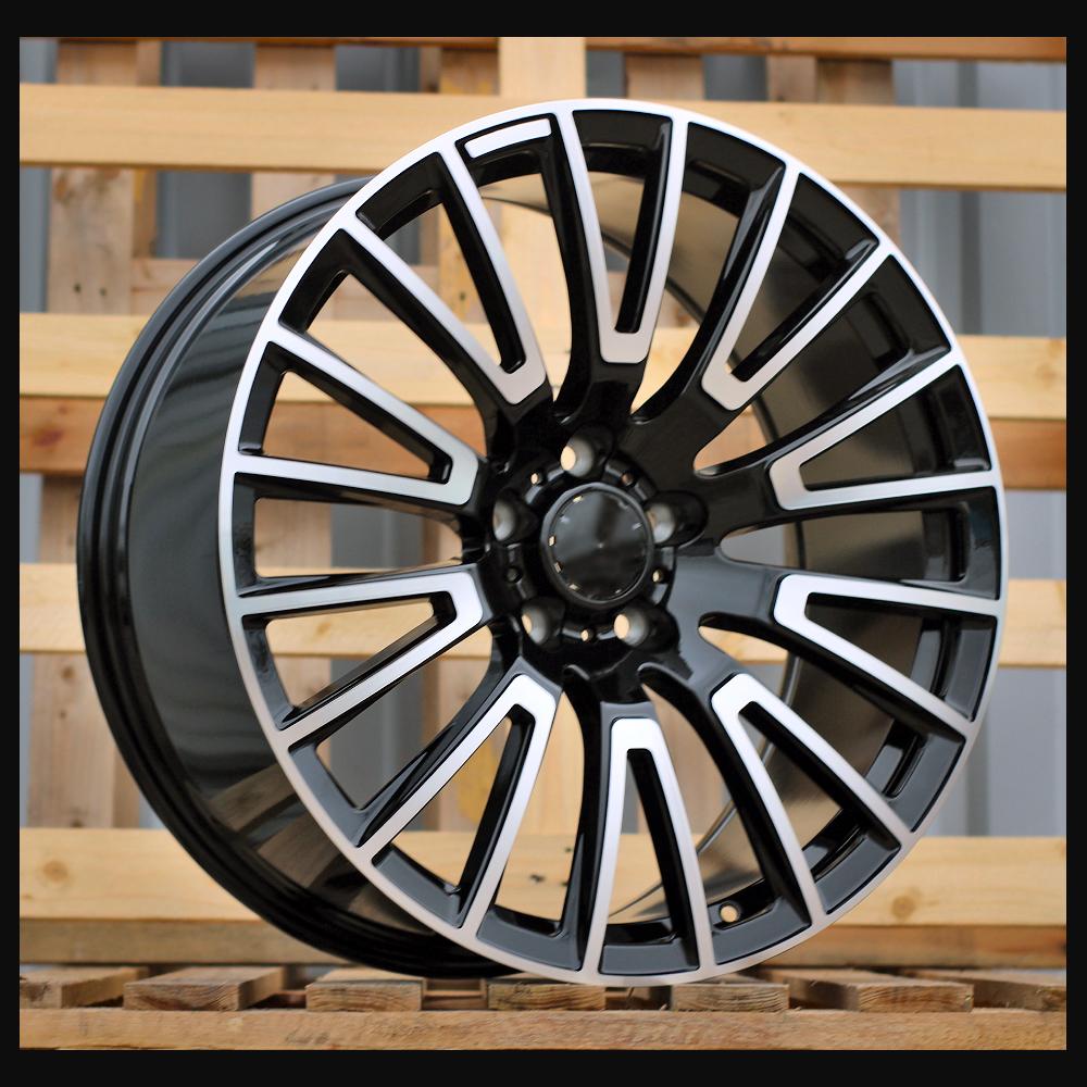 Alloy Wheel R22x10J  5X130  ET  36  84.1  F1070  (FBX349)  Black Polished (MB)  For MER  (M+P2+P1)  (HYBRID FORGED)