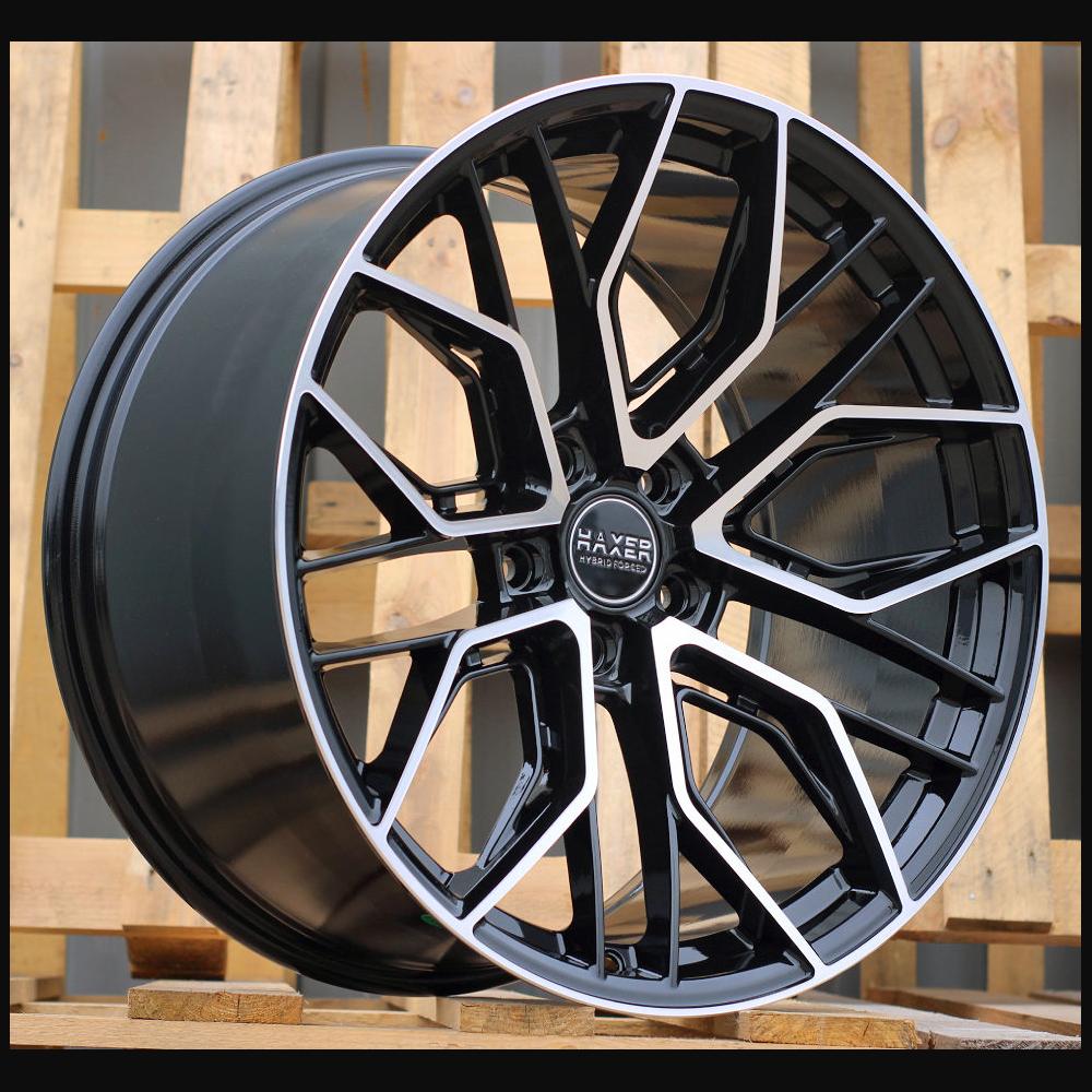 Alloy Wheel R20x10.5J  5X120  ET  30  72.6  HX015F  (3S5981)  Black Polished (MB)  For HAXER  (K2)  (HYBRID FORGED (Rear+Front))