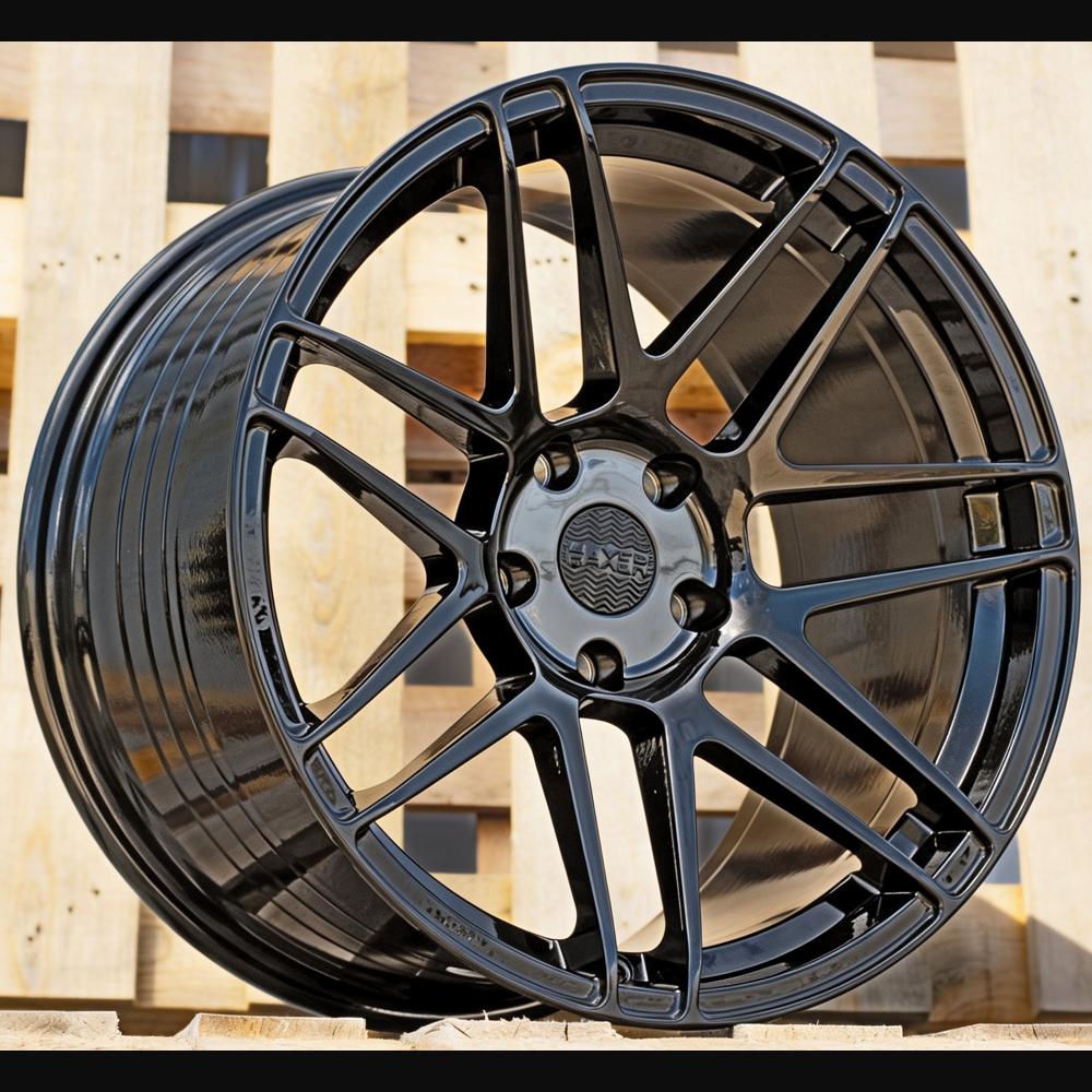 Alloy Wheel R19x10J  5X120  ET  15  74.1  HX020F  (YF7077)  Black (BL)  For HAXER  (M)  (HYBRID FORGED Rear+Front)