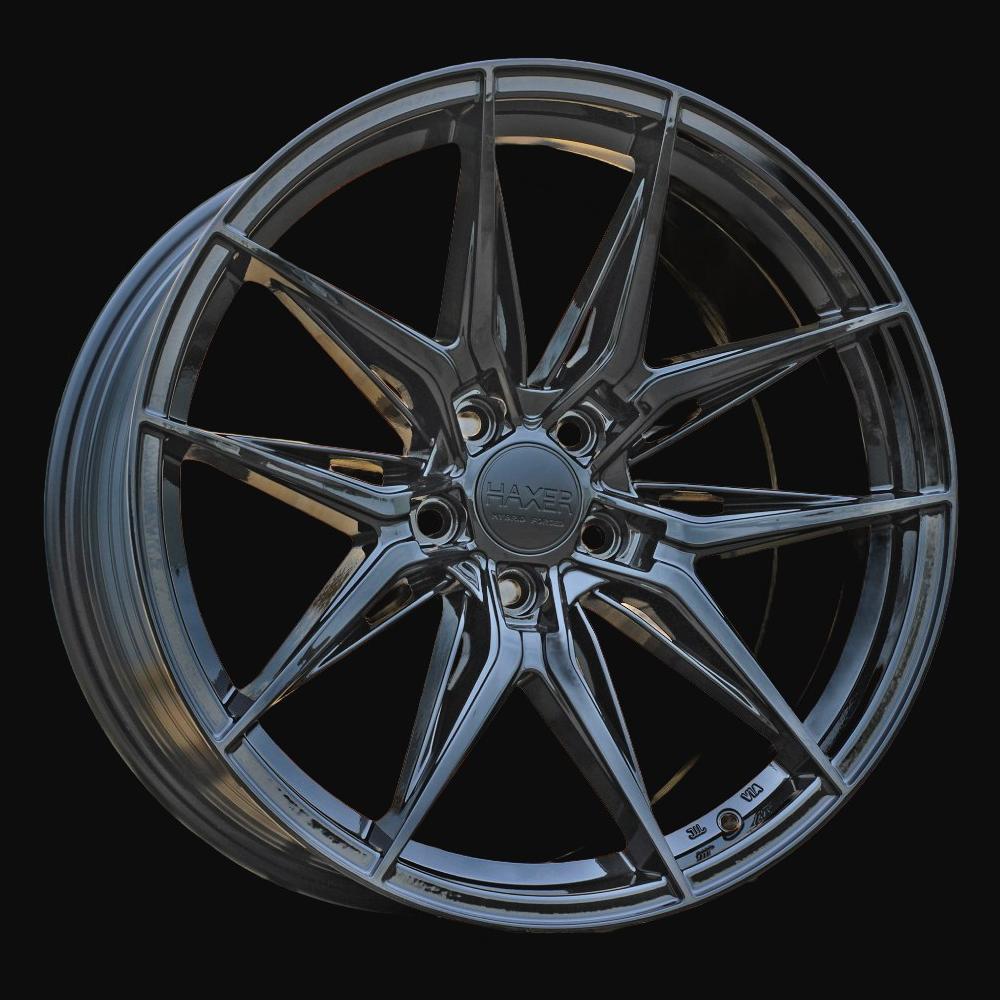 Alloy Wheel R17x8J  5X112  ET  40  66.5  HX036  (IN3614F)  Black (BL)  For HAXER  (Z5)  (HYBRID FORGED)