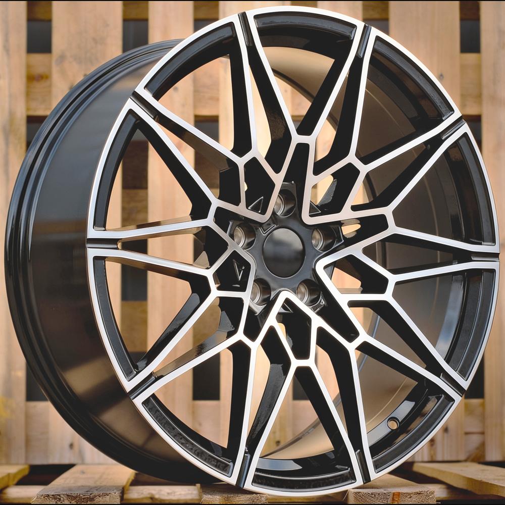 Alloy Wheel R20x8.5J  5X112  ET  25  66.6  I0293  Black Polished (MB)  For BMW  (K7+A)  (Rear+Front)